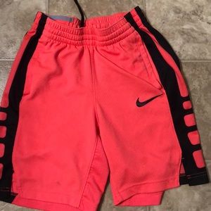 Nike elite neon pink shorts.